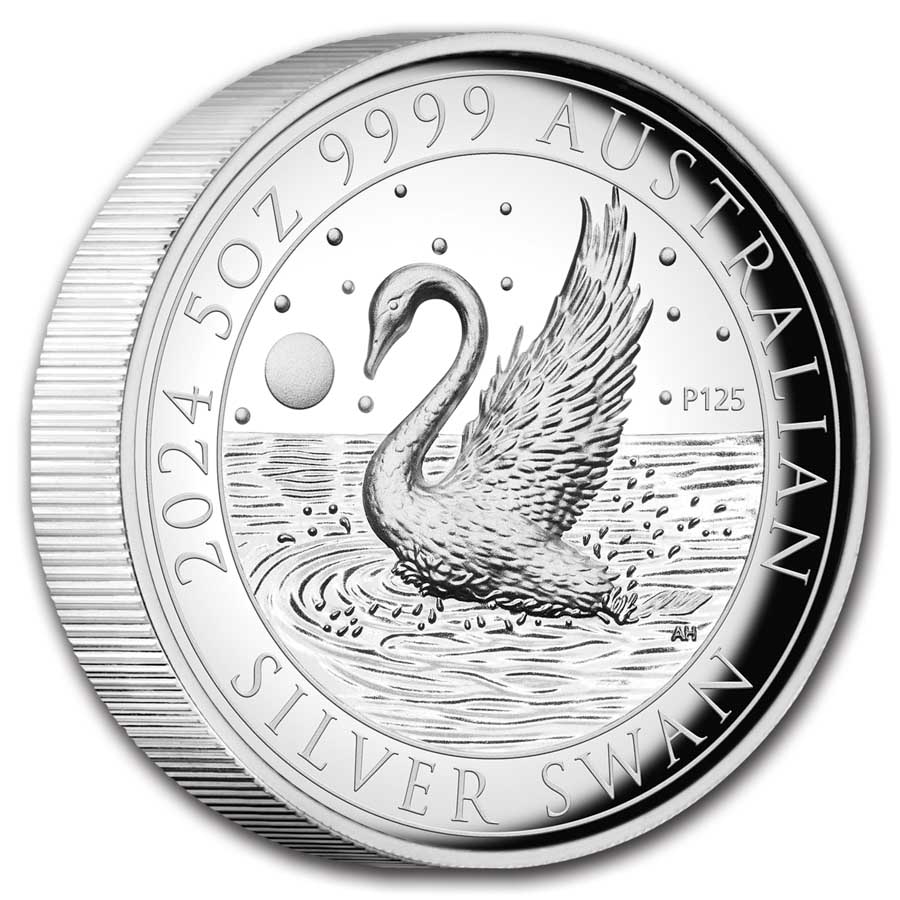 2024 Australia 5 oz Silver Swan PR-70 PCGS HR (FS, Swan Label) | eBay